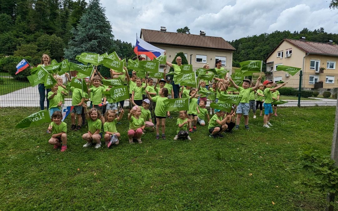 Vrtec navijal na Dirki po Sloveniji